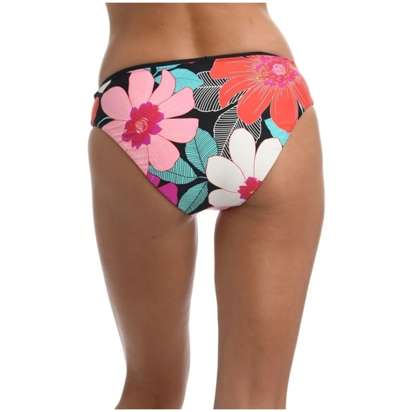 La Blanca IN FULL BLOOM FLORAL MULTI Reversible Hipster Bikini Bottom - Picture 2 of 10